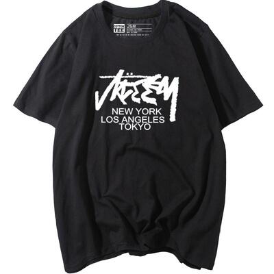 欧美街头风潮牌ins超火情侣装t恤