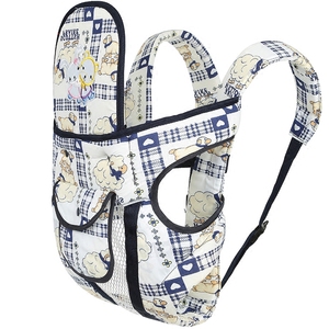 透气婴儿背带 多功能前横宝宝抱带轻便可爱图案 夏季舒适抱娃背带