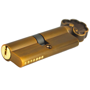 家用卧室房间门锁锌合金锁芯钥匙通用型卧室锁心室内老式钥匙孔锁