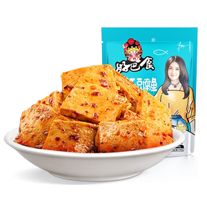 好巴食鱼豆腐小零食五香辣小包装麻辣条休闲食品办公室小吃豆腐干
