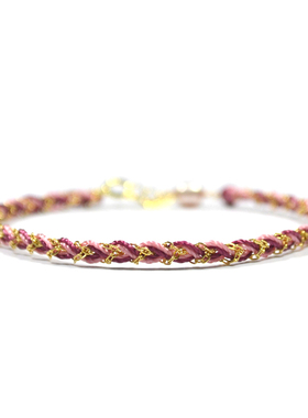 THISNESS粉色许愿手链