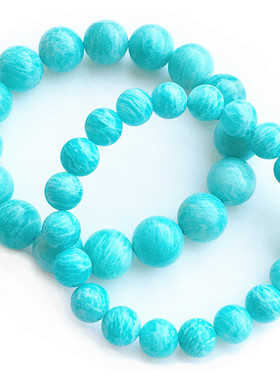 亚马逊捡漏天河石单圈蓝色手串