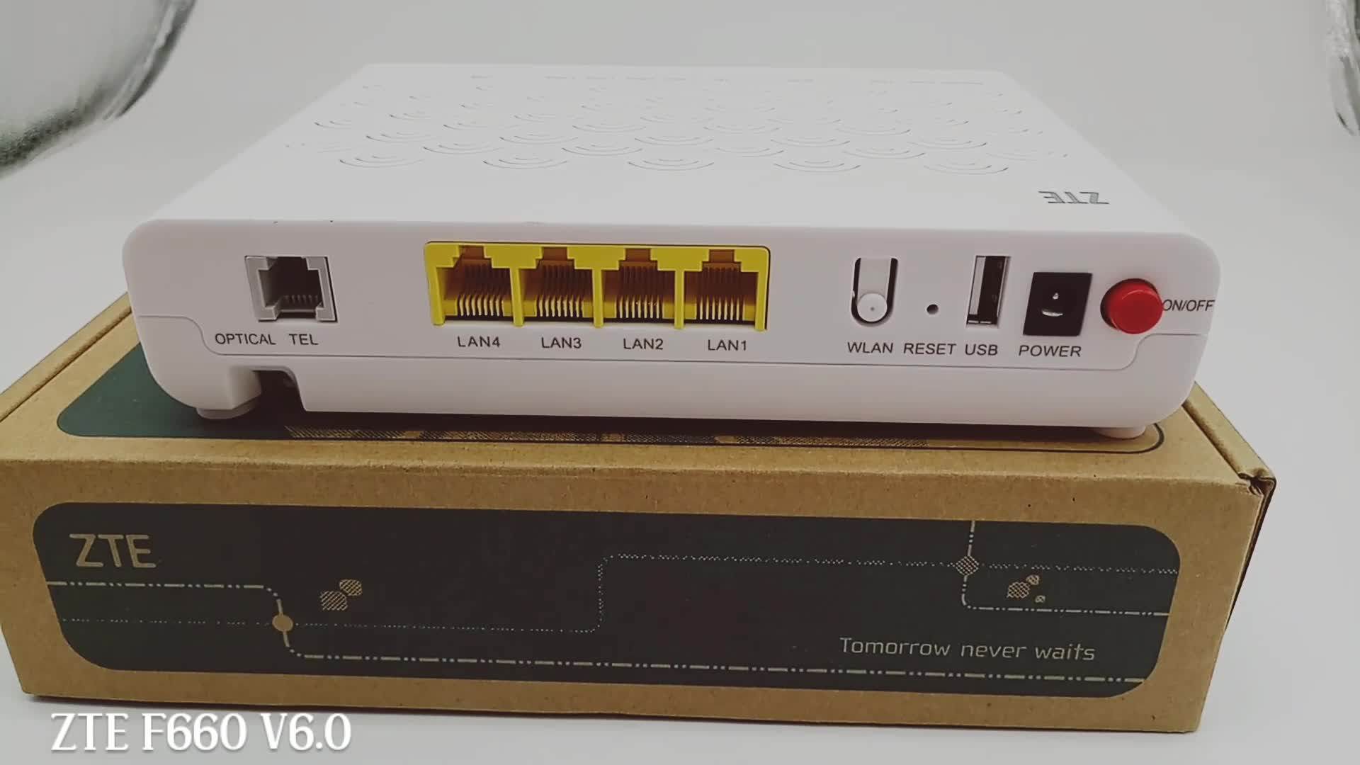 Optical F660 V6.0 Latest Version Zte Gpon Xpon Onu Ont Fiber