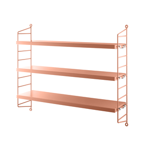 瑞士进口String置物架pocket北欧经典款设计简约木层板金属置物架