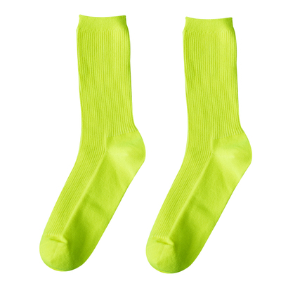 袜子女韩版宝蓝色中长筒日系潮袜