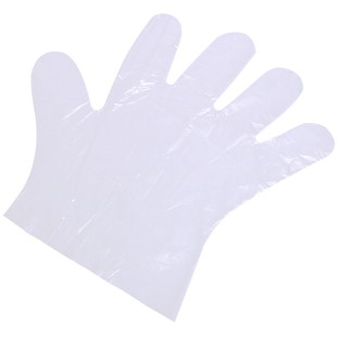 一次性手套食品餐饮薄膜透明加厚塑料手套龙虾手套美容手膜pe手套