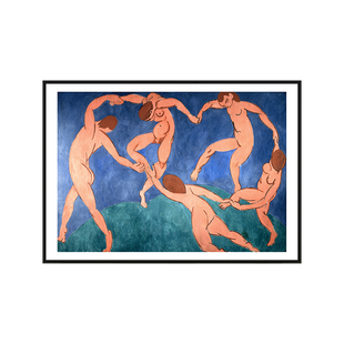 马蒂斯2 北欧工作室装饰艺术大师名画小众抽象人物挂画餐厅画单幅