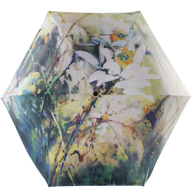 彩虹屋纳米金胶水墨画三折太阳伞