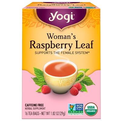Yogi Tea现货女性生理期调理茶原生态用覆盆子叶制成支持健康循环