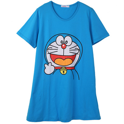 家居裙哆啦哆啦a梦卡通风家居裙