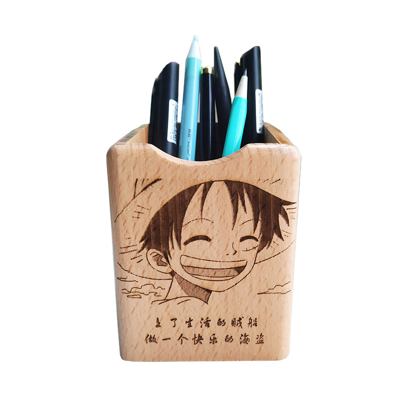 diy海贼王动漫定制笔筒礼物
