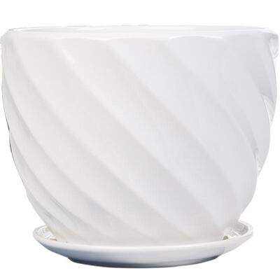 陶瓷带托盘特价室内吊兰清仓花盆