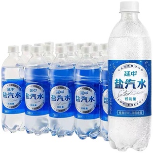 延中盐汽水600ml*20瓶整箱 批发低能量碳酸咸味饮料防暑降温饮品