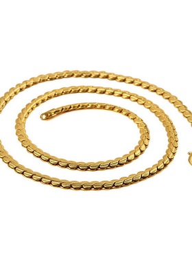 gd权志龙18k金短款纯铜小项链