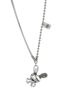 韩版会动脖子挂件小兔子吊坠项链