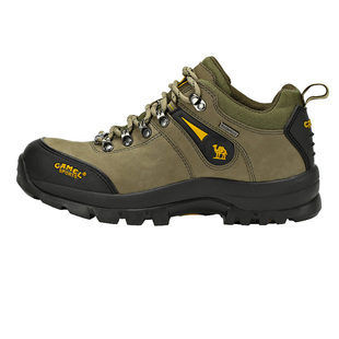 骆驼登山鞋男防泼水防滑耐磨牛皮户外防水徒步运动耐磨旅游鞋男鞋