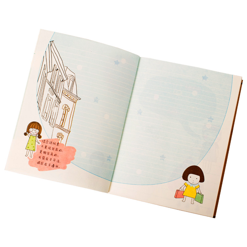 韩国彩页笔记本复古卡通记事本可爱日记本韩式创意学生礼品本子