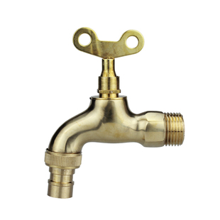 公共场所户外室外带锁带钥匙防盗用自来水龙头洗衣机拖把池4分6分