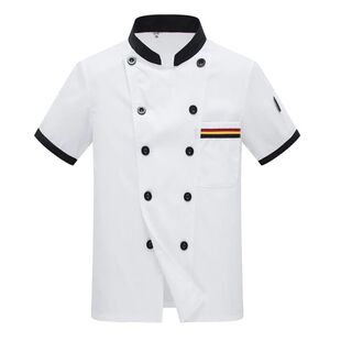 厨师服酒店饭店厨工制服蛋糕房面点师厨房男女透气工作服短袖包邮