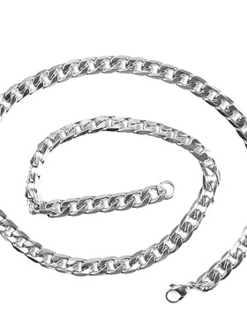 潮人HIPHOP嘻哈钛钢欧美街头项链