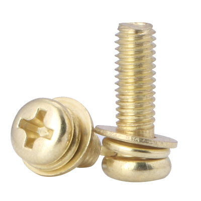 【同款热销】镀铜圆头三组合螺丝