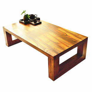 烧桐木国学桌日式榻榻米飘窗桌禅意琴桌炕桌矮桌阳台客厅喝茶小桌