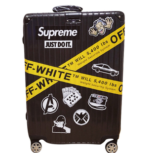 个性潮流行李箱贴纸潮牌旅行箱贴拉杆箱子滑板机车贴画组合防水