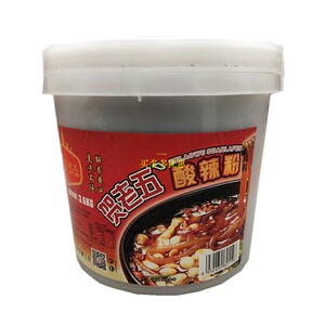 贺老五重庆酸辣粉调料3.6kg桶 商用正宗麻辣秘制配方米线专用酱料