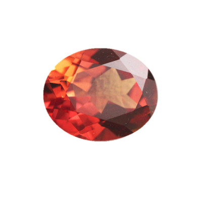 【硬度9】橙蓝宝芬达色锰铝榴石非洲椭圆形裸石戒指戒面配钻裸钻