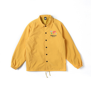 AMONSTER X SSUR PLUS联名秋冬彩色款夹棉情侣教练夹克潮男女外套