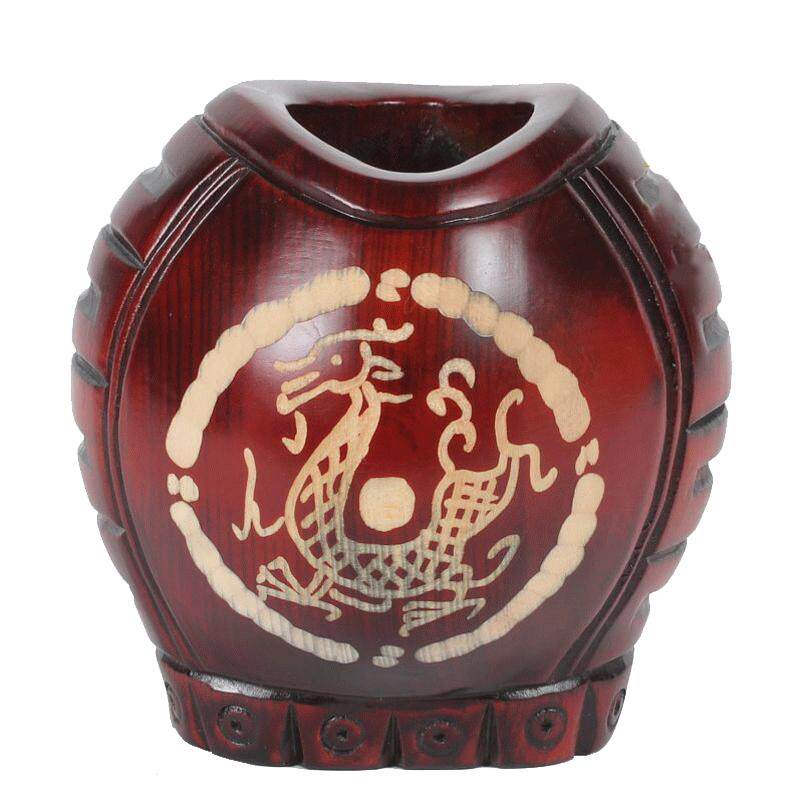 插花桶花店装饰实木摆件干花