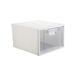 包邮抽屉式收纳箱透明塑料收纳柜50宽可叠加衣柜储物箱盒宝宝柜子