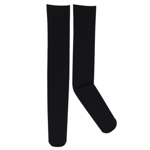 过膝盖长筒袜丝袜到膝盖的袜子秋冬款高筒韩国厚成人女黑色半腿