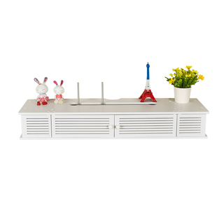 路由器收纳架电视机顶盒置物架收纳盒客厅卧室墙壁挂式架子免打孔