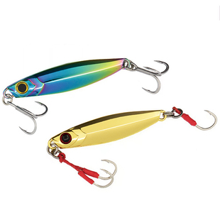 蓝旗鱼邪道5号截口白条/白鲦远投金属飘落铁板翘嘴海鲈路亚饵新品