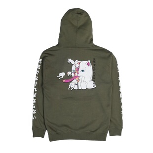 【Ohh】现货RIPNDIP ZIPPERFACE HOODIE美潮贱猫秋冬男卫衣帽衫