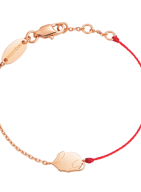 玫瑰金生肖鼠牛年手链小红绳