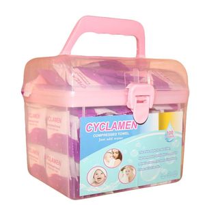 50只装一次性压缩毛巾小方巾 纯棉全棉 洁面巾旅游旅行压缩洗脸巾