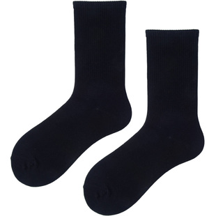 纯色袜子男潮ins中筒黑色白色袜子条纹欧美街头嘻哈长袜百搭棉袜