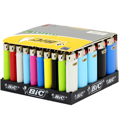 法国原装进口Bic比克创意个性J5砂轮一次性打火机火石小迷你滑轮