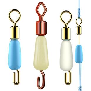 硅胶快速子线夹快速换子线连接器8八字环别针钓鱼渔具用品小配件