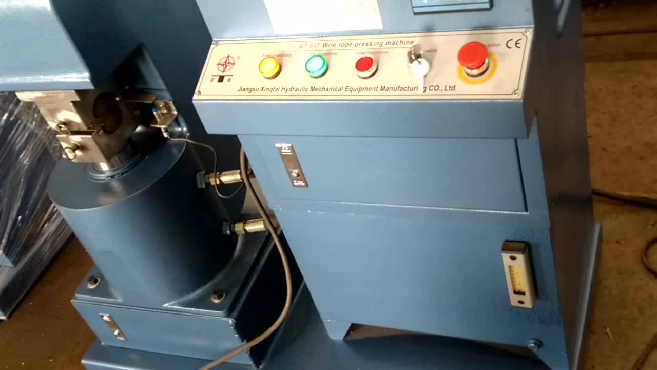 C Frame Hydraulic Steel Wire Rope Sling Making Machine For Germany