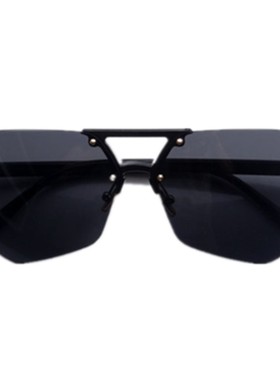 墨镜女潮2019新款大框透明无框