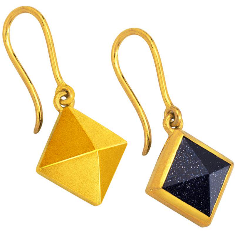 justgold镇金店摇滚窝钉黄金足金耳环耳钉1319911Y
