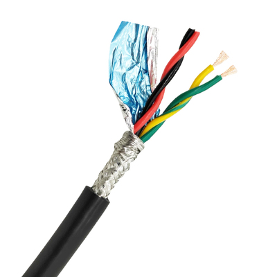 纯铜双绞屏蔽线RVSP4芯*0.5 0.75 1.0 1.5 2.5RS485信号线2对绞线