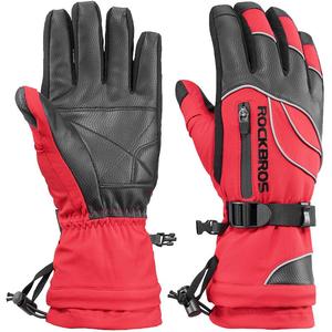 洛克兄弟自行车骑行手套男女摩托车骑车滑雪手套保暖加厚加绒防水