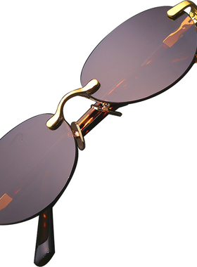 天然椭圆形时尚太阳镜清凉