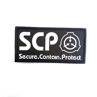 SCP基金会超自然现象基金会反光魔术贴印刷布贴个性装饰贴章包贴