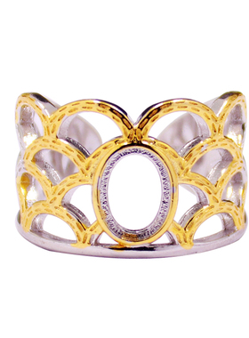 diy设计款蜜蜡玉石琥珀戒指空托