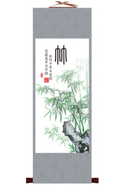 新中式挂画梅兰竹菊国画卷轴画